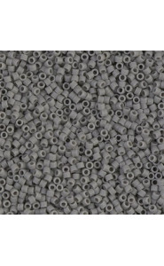 Miyuki delica beads 15/0 - Matted opaque grey DBS-761